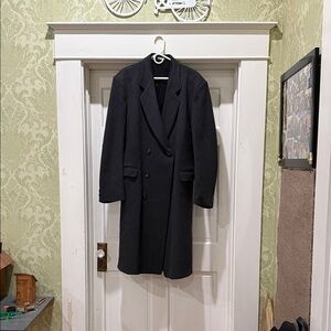 Elegant Black Men's Trench Coat